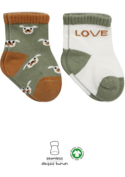 Nessiworld Bistyle Love Dog Penye Soket Çorap 2'li BS10118 Nil