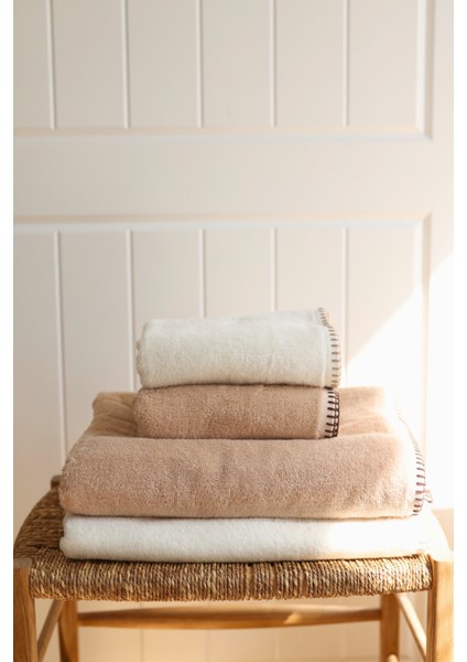 Shadow %100 Pamuk Banyo Havlusu 70X140 cm Ekru fırsatları