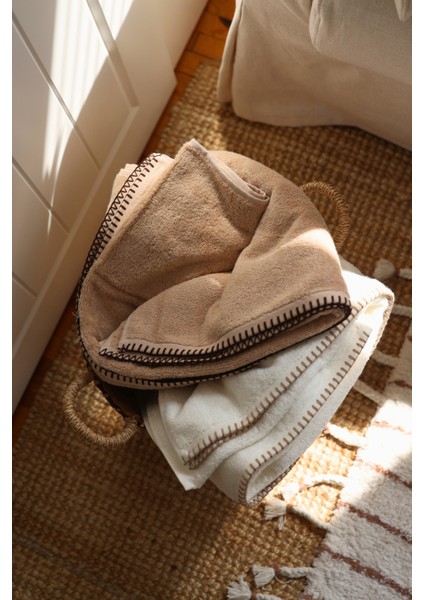 Shadow %100 Pamuk Banyo Havlusu 70X140 cm Ekru indirimleri