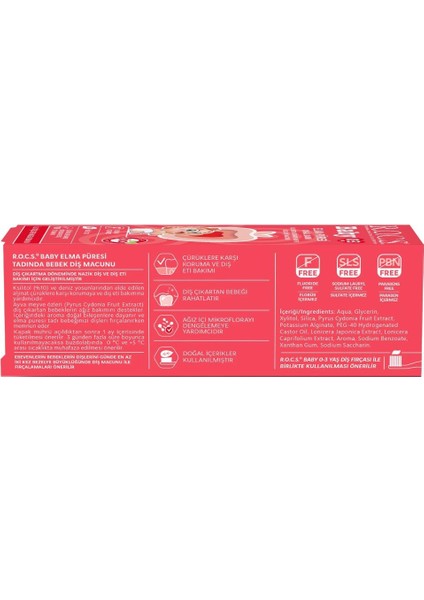 Nessiworld .baby Diş Macunu 35ML 0-3 Yaş Elma modelleri