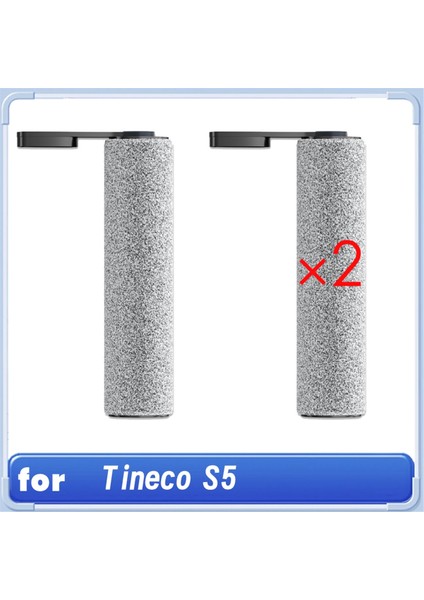 Tineco S5 Serisi Kablosuz Islak Kuru Elektrikli Süpürge Yedek Kiti Için 2 Adet Rulo Fırça Temizleyici Parçalarının Değiştirilmesi (Yurt Dışından)