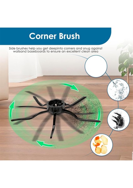 Roborock Q5 Max+, S8 Maxv Ultra, Q5 Pro, Q8 Max+, Q Revo, Qrevo Pro, Qrevo S, Qrevo Slim ve Elektrikli Süpürge Parçaları Için Yan Fırçalar (Yurt Dışından) modelleri