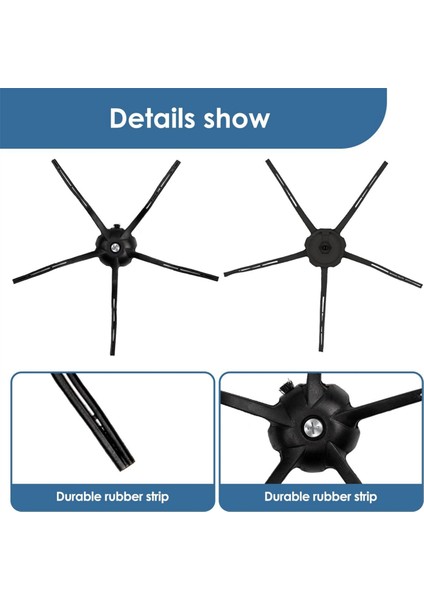 Roborock Q5 Max+, S8 Maxv Ultra, Q5 Pro, Q8 Max+, Q Revo, Qrevo Pro, Qrevo S, Qrevo Slim ve Elektrikli Süpürge Parçaları Için Yan Fırçalar (Yurt Dışından) fırsatları