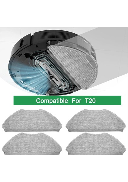 Aırrobo T20 Robot Süpürge Yedek Parçaları Için Paspas Bezi Pedleri, Yıkanabilir Yumuşak Mikrofiber Paspaslar (Yurt Dışından) fırsatları