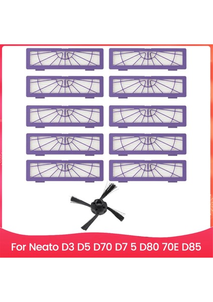 Neato D3 D5 D70 D7 5 D80 70E D85 Robotlu Süpürge Yan Fırça Hepa Filtre Yedek Parçaları (Yurt Dışından)