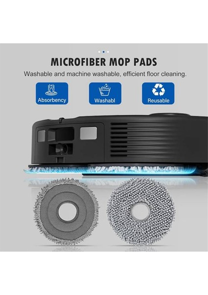 Roborock Q Revo Maxv/q Revo S/q Revo Pro Yedek Parçaları Için 22 Parça Ana Yan Fırça Toz Torbası Hepa Filtre Paspas Bezleri (Yurt Dışından) modelleri
