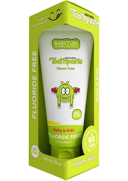 Nessiworld Babyton Organik Doğal Natural Diş Macunu 50 gr