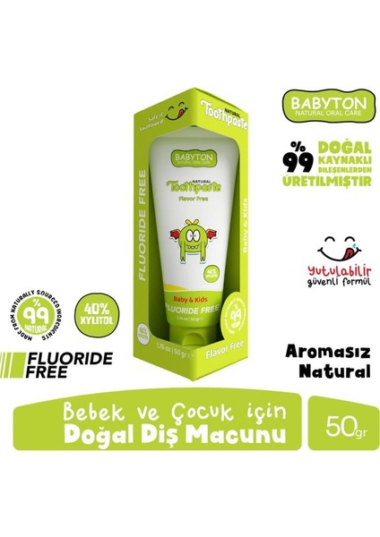 Nessiworld Babyton Organik Doğal Natural Diş Macunu 50 gr fiyatları