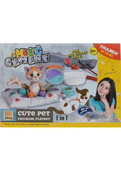 Nessiworld Paulinda Magic Cement Tatlı Hayvan Figürleri Hobi Seti 200 gr