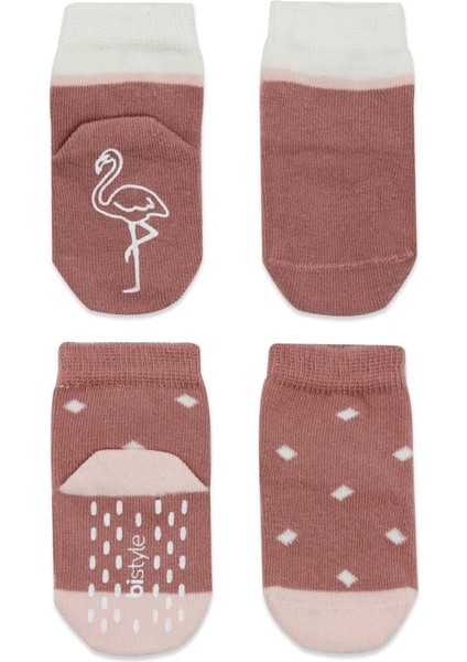 Nessiworld Bistyle Hayvan Figür Kaymaz Kız Soket Çorap 2'li BS10120 Pudra modelleri