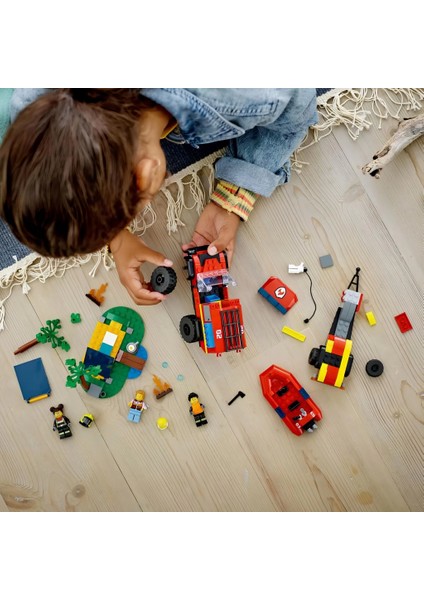 Nessiworld LEGO 4x4 Kurtarma Botlu Itfaiye Kamyonu indirimleri