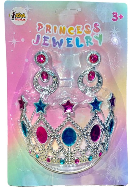 Nessiworld Prenses Tacı ve Küpe Seti