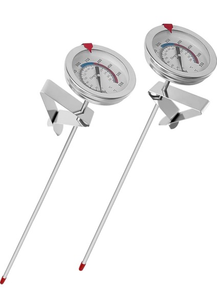 Saçak Için Şeker Yağı Termometresi, Tencere Klipsli Derin Kızartma Termometresi, 12 Inç Prob - Uzun Tencereler, Sığır Eti, Kuzu, Et Pişirme Için (Yurt Dışından)