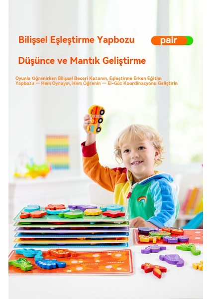 Renk Algılama, Çıkarılabilir 3b Yapboz Oyuncağı (Yurt Dışından) fırsatları