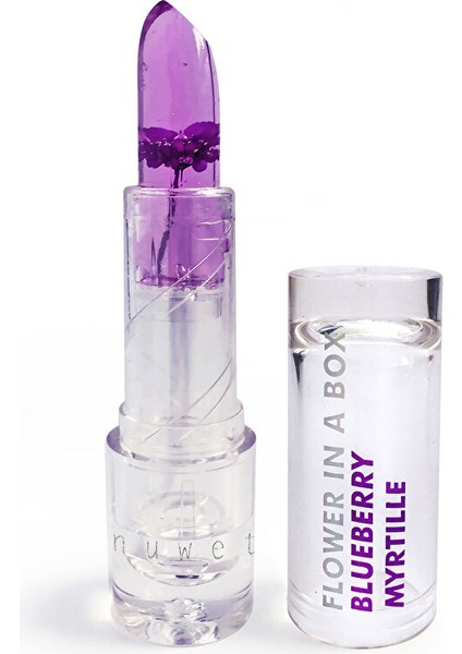 İnuwet Çiçek Detaylı Dudak Nemlendiricisi-Yaban Mersini Kokulu