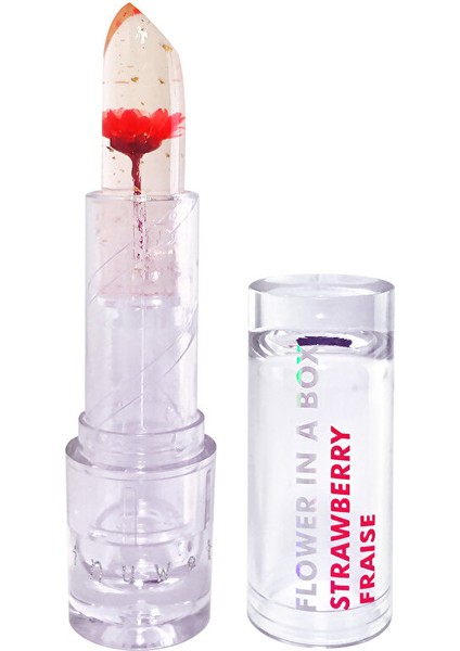 İnuwet Çiçek Detaylı Dudak Nemlendiricisi-Çilek Kokulu