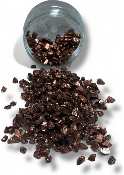 Epoksi Çalışmalarınız Için Parlak Cam Kırıkları 4-8 mm Kahverengi 100 gr