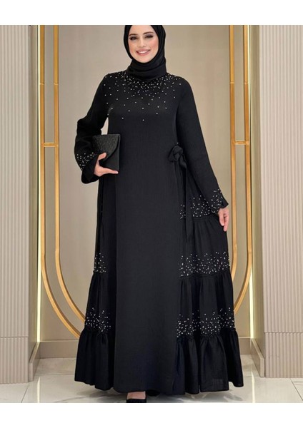 Taş Işleme Detaylı Sparklin Kumaş Abiye Elbise fırsatları