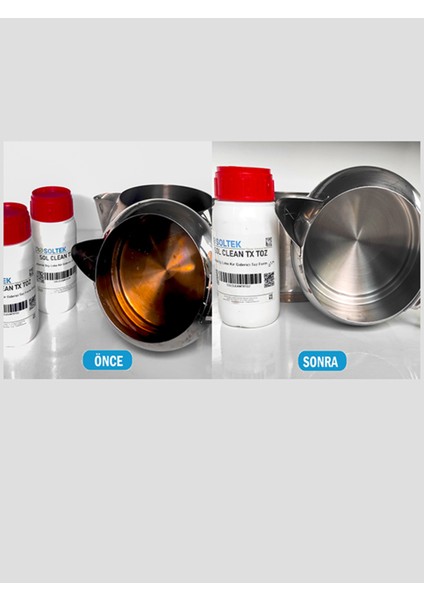 Çaydanlık İçi Sarı Leke Temizleme Sol Clean Tx Toz ve Dış ve İç Parlatıcı Sol Clean Tx Sıvı fiyatları