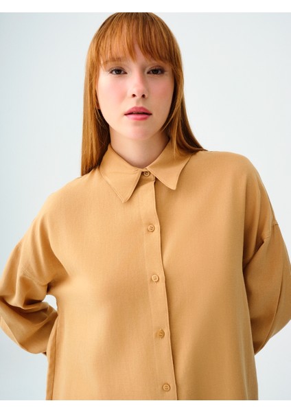 Loose Fit Kadın Gömlek U.kol