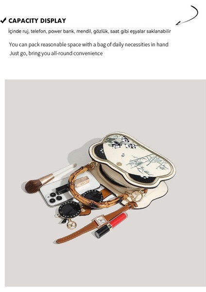 Yeni Çin Tarzı Bambu Bölümlü Panda Omuz Çantası (Yurt Dışından) fırsatları