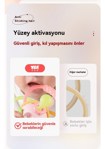 Manhattan El Kavrama Topu Silikon Isırılabilir Bebek Oyuncakları (Yurt Dışından) indirimleri