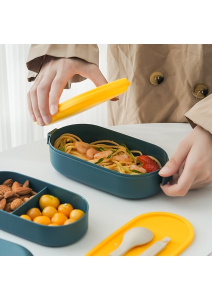 Öğrenci Çift Katlı Öğle Yemeği Kutusu Taşınabilir Bento (Yurt Dışından) modelleri