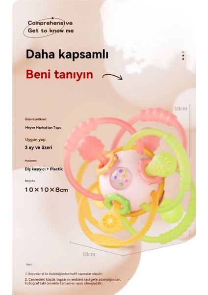 Manhattan El Kavrama Topu Silikon Isırılabilir Bebek Oyuncakları (Yurt Dışından) fırsatları
