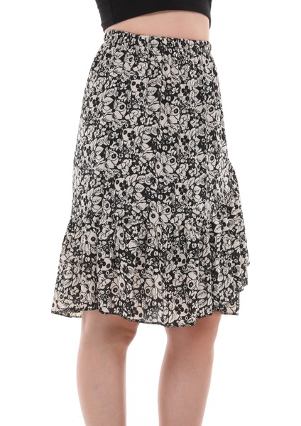 Çiçek Desenli Anvelop Etek modelleri