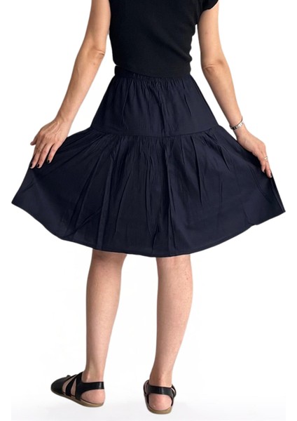 Viskon Kumaş Bohem Tarzı Midi Boy Kadın Şort Etek modelleri