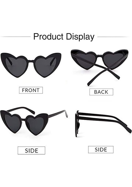 Siyah Renk Kalp Şekilli Parti Gözlüğü 15X5 cm (5256) modelleri