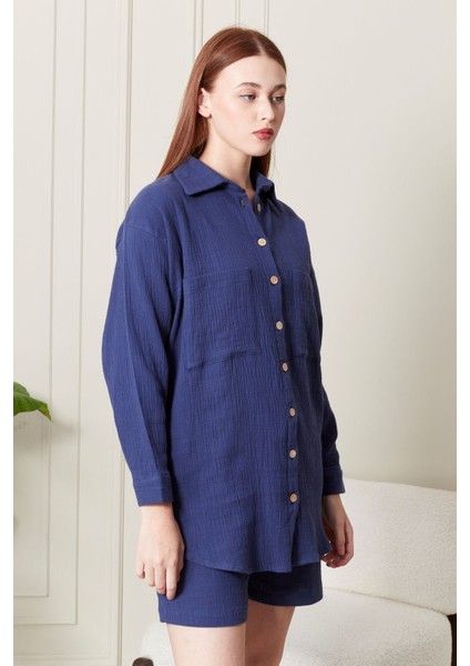 %100 Pamuk Kumaş Kadın Gömlek fırsatları