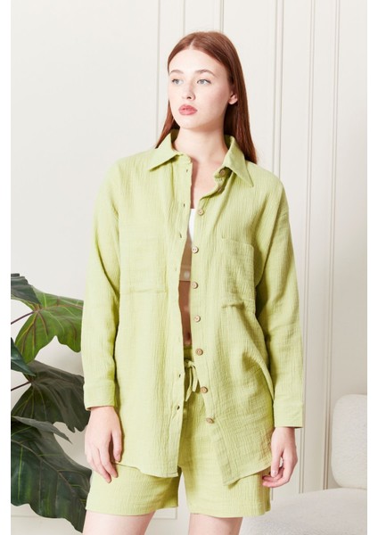 %100 Pamuk Kumaş Kadın Gömlek indirimleri