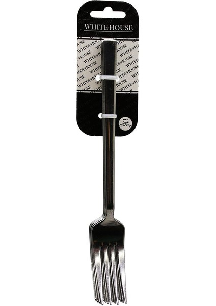 6 Parça Eko Çubuk Sade Metal Yemek Çatal 2mm (5256)