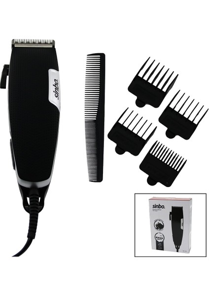 Kablolu Fişli Saç Sakal Kesme Traş Makinesi Kollu Tarak Ayarı SHC-1901 (5256)