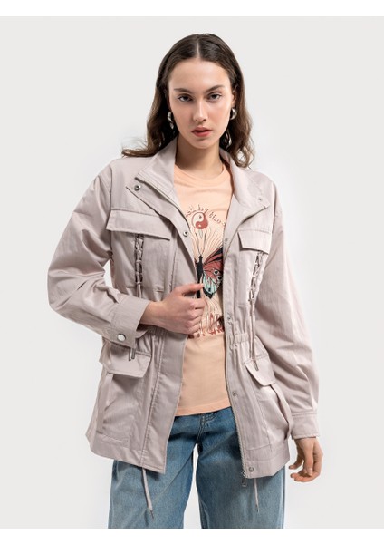 Loose Fit Kadın Yağmurluk