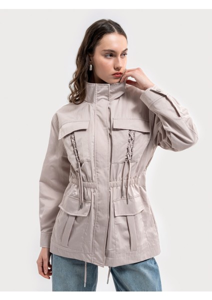 Loose Fit Kadın Yağmurluk