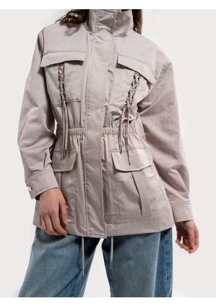 Loose Fit Kadın Yağmurluk