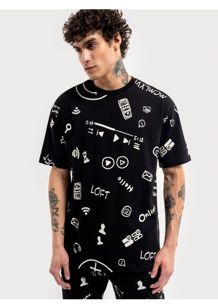 Oversize Fit Erkek Tshirt K.kol