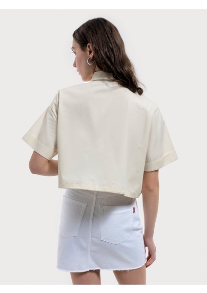 Long Crop Kadın Gömlek K.kol