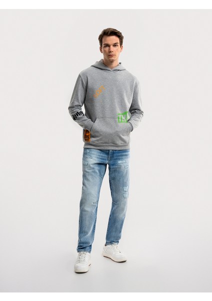 Loose Fit Erkek Sweatshirt