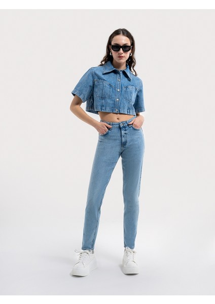 Regular Fit Kadın Gömlek K.kol
