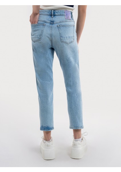 Mom Slim Fit Kadın Pantolon