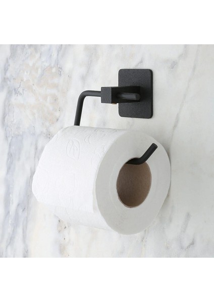Kendiliğinden Yapışkanlı Siyah Paslanmaz Metal Kapaksız Tuvalet Kağıtlığı Aparatı (5256) indirimleri