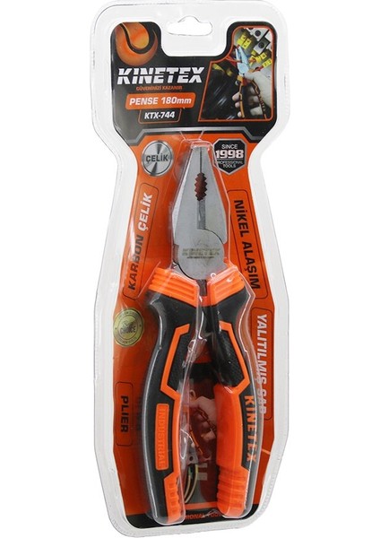 Vakumlu No-7 - 180MM Pense Karbon Çelik - Yalıtılmış Sap KTX-744 (5256)