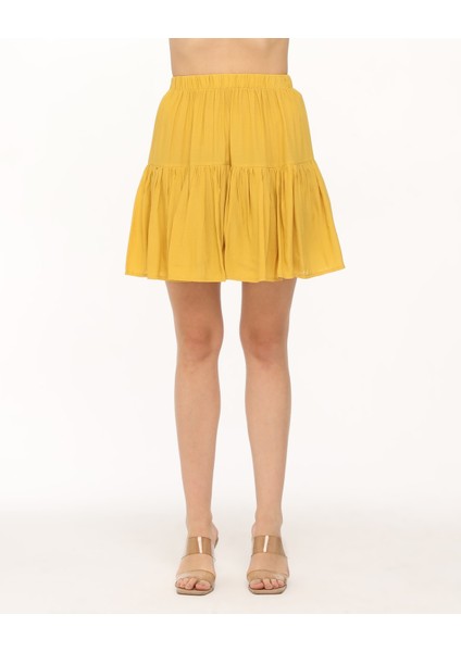 Krep Kumaş Düz Renk Şort Etek indirimleri