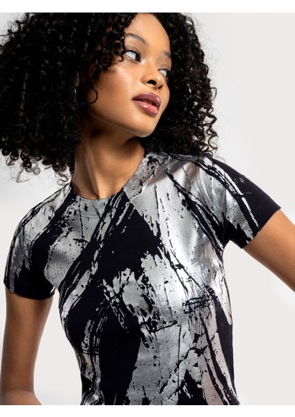 Slim Fit Kadın Tshirt K.kol