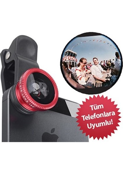 Balık Gözü Cep Telefonu Lensi (Tüm Modellere Uyumlu) (5256) modelleri