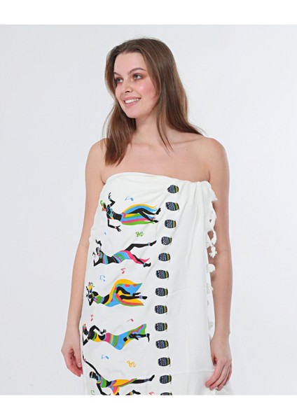 Desenli Havlu Peştemal, Plaj Havlusu, Banyo Havlusu