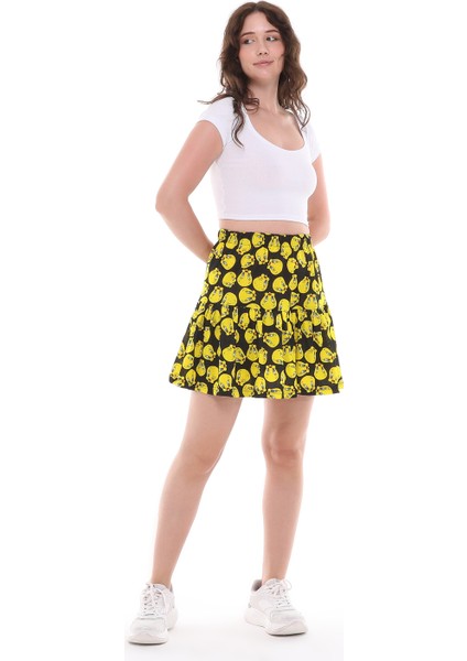 Tweety Çizgi Film Karakterli Jarse Kumaş Mini Boy Şort Etek fiyatları